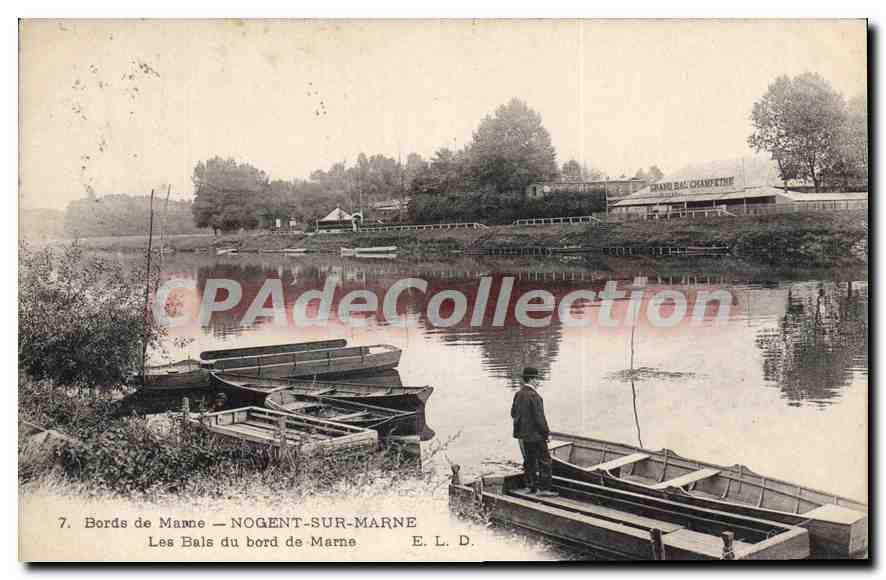 Bords de Marne — NOGENT-SUR-MARNE — Les Bals du bord de Marne — E. L. D.