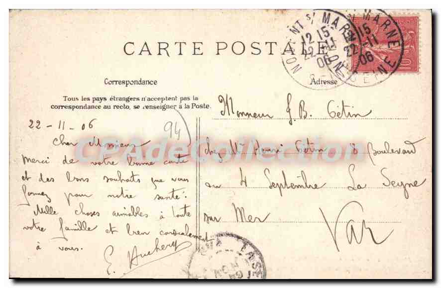 Bords de Marne — NOGENT-SUR-MARNE — Les Bals du bord de Marne — E. L. D. — Reverso