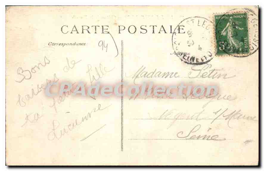 CPA Limeil Brevannes Chateau De La Tourelle — Rückseite