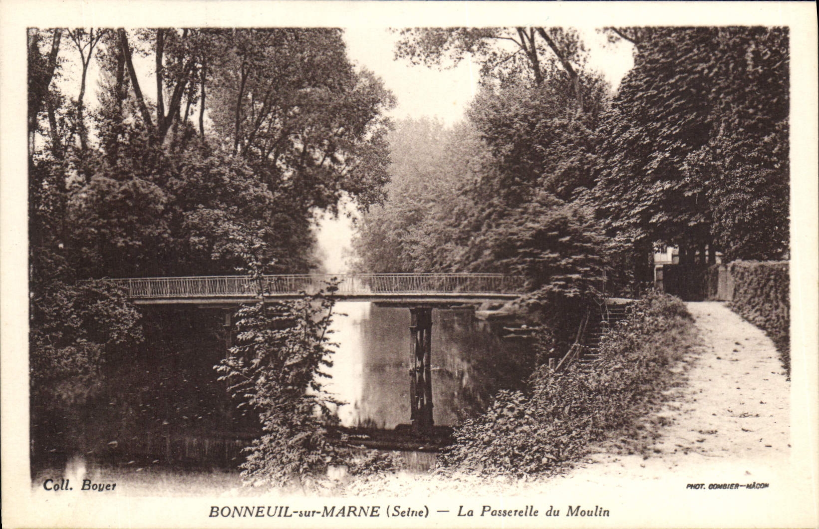 CPA Bonneuil Sur Marne La Passerelle Du Moulin