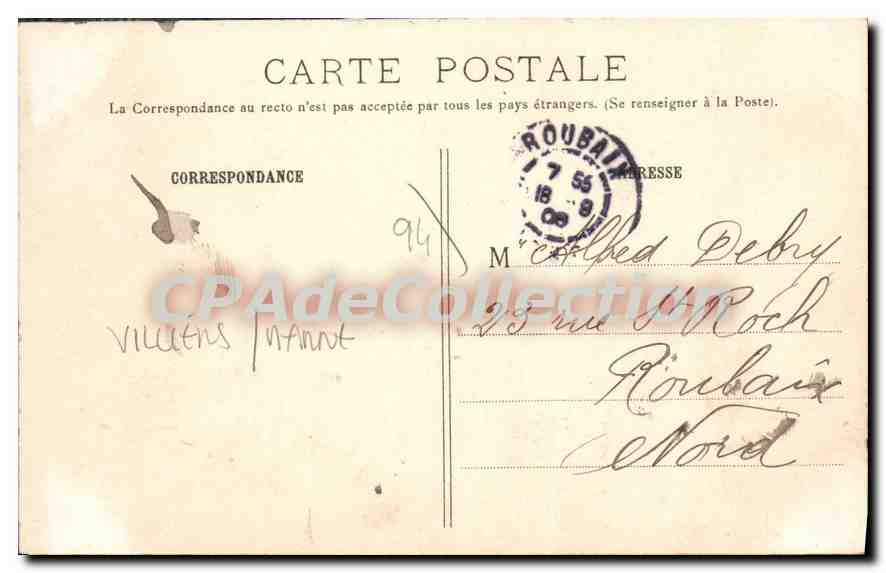 Bois de Gaumont — Le Château de la Lande — Éditeur anonyme, n° 2719 — Rückseite