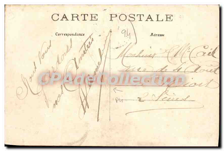 CPA Alfortville Inondations De Janvier 1910 L'Ile St Pierre — Rückseite