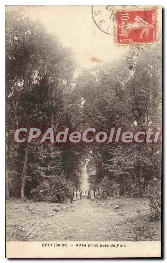 CPA Orly Allee Principale Du Parc