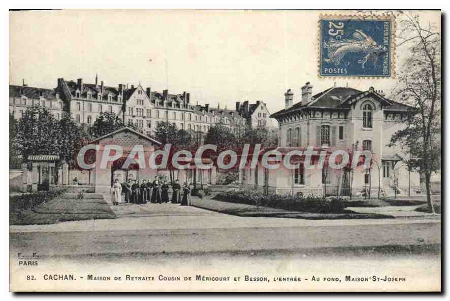 CPA Cachan Maison De Retrate Cousin De Mericourt et Besson