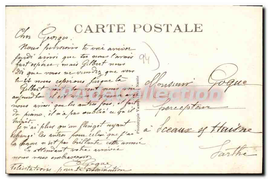 CPA Cachan Maison De Retrate Cousin De Mericourt et Besson — Rückseite