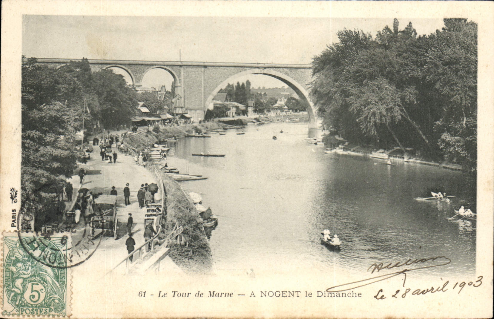 Le Tour de Marne — A NOGENT le Dimanche — éditeur Paris, n°61