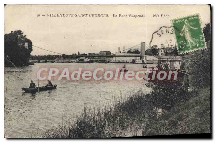 Villeneuve-Saint-Georges — Le Pont Suspendu — ND Phot.