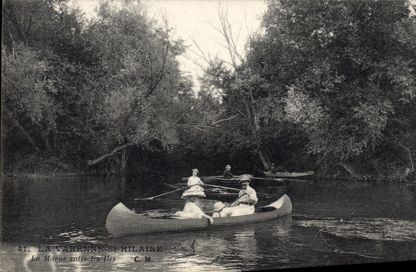 CPA La Varenne St Hilaire La Marne Entre les iles