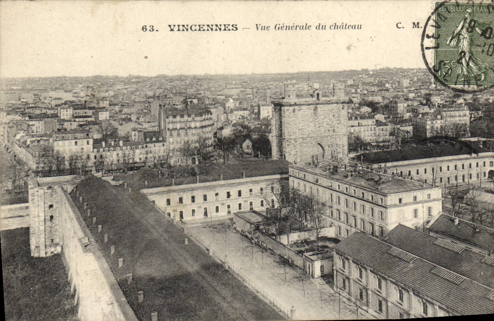 Vincennes — Vue Générale du château — C.M.