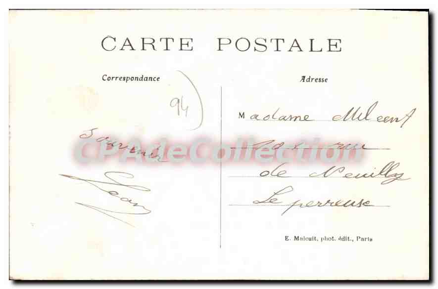 Vincennes — Hôpital militaire Bégin — Le Jardin devant la Façade — E.M. — n°420 — Reverso