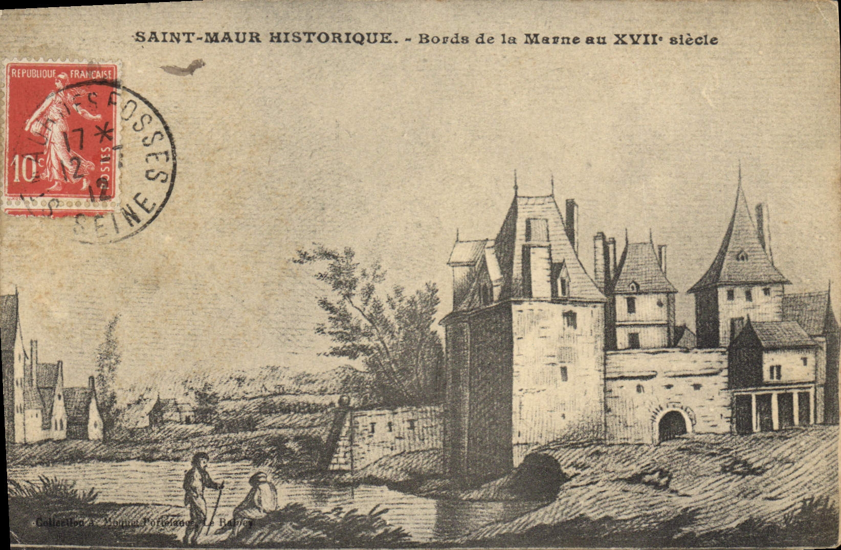 Saint-Maur Historique — Bords de la Marne au XVIIe siècle — Collection A. Bonnefond, Paris