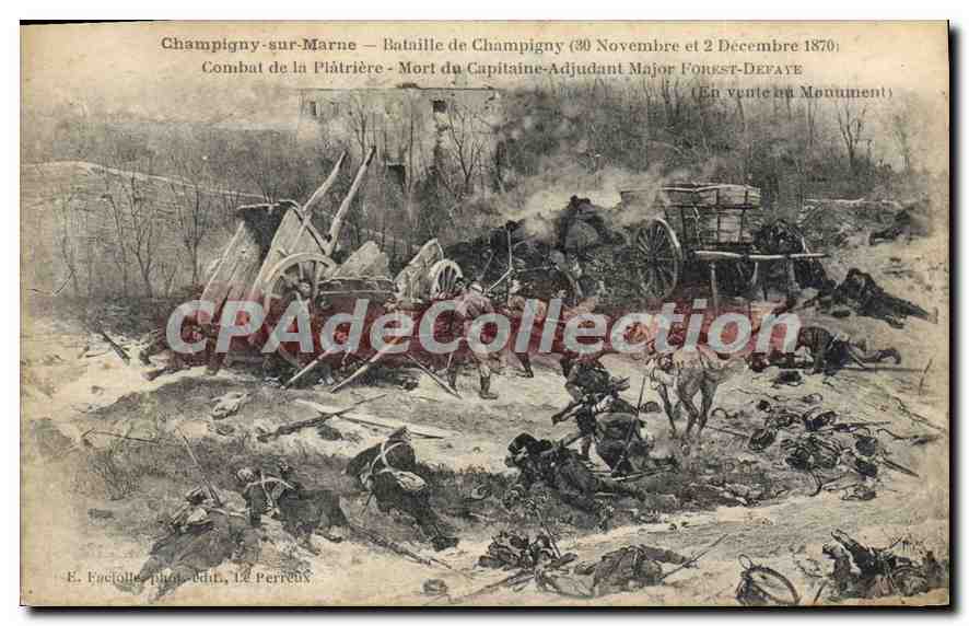 Champigny-sur-Marne — Bataille de Champigny (30 Novembre et 2 Décembre 1870) — E. Fuciolle, phot. Edat, Le Perreux