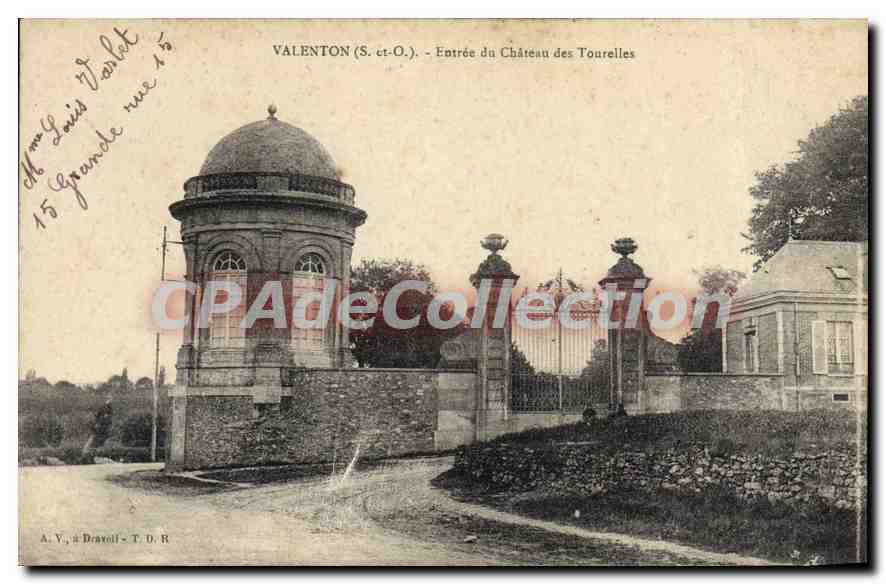CPA Valenton Entree Du Chateau Des Tourelles