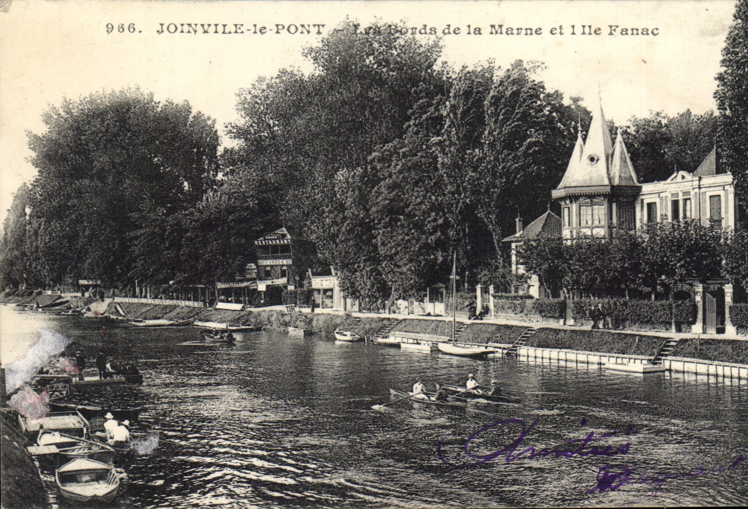 Joinville-le-Pont — Los bordes de la Marne y la Isla Fanac — J. A. phot-édit Vincennes n°966