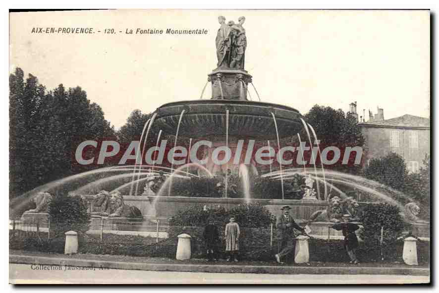 Aix-en-Provence — La Fontaine Monumentale — Collezione Jaussaud, n°120