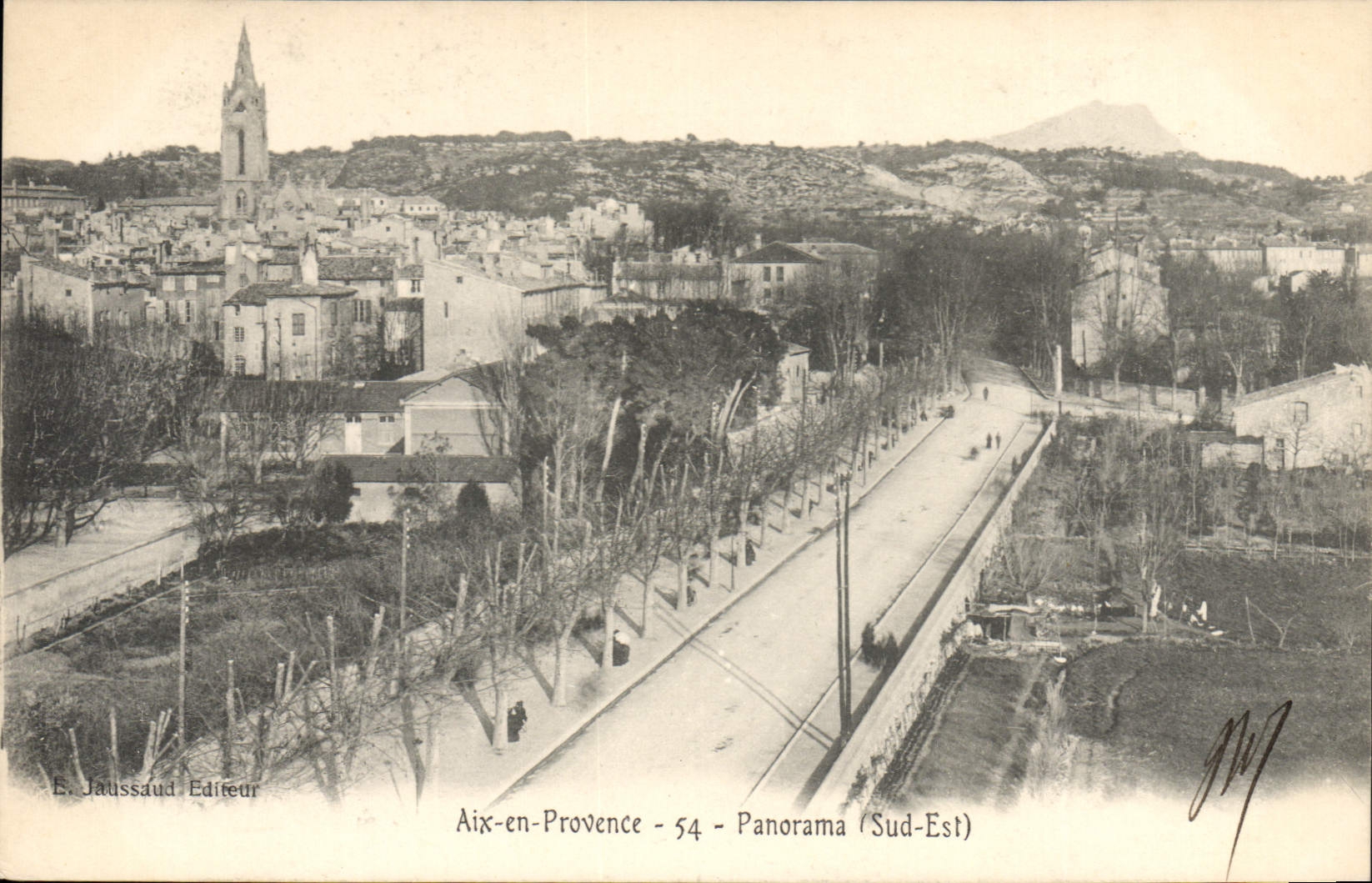 Aix-en-Provence - 54 - Panorama (Sud-Est) — E. Jauussaud Editeur