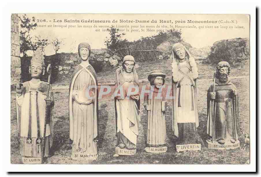 Les Saint guerisseurs de Notre Dame du Haut pres Moncontour CPA