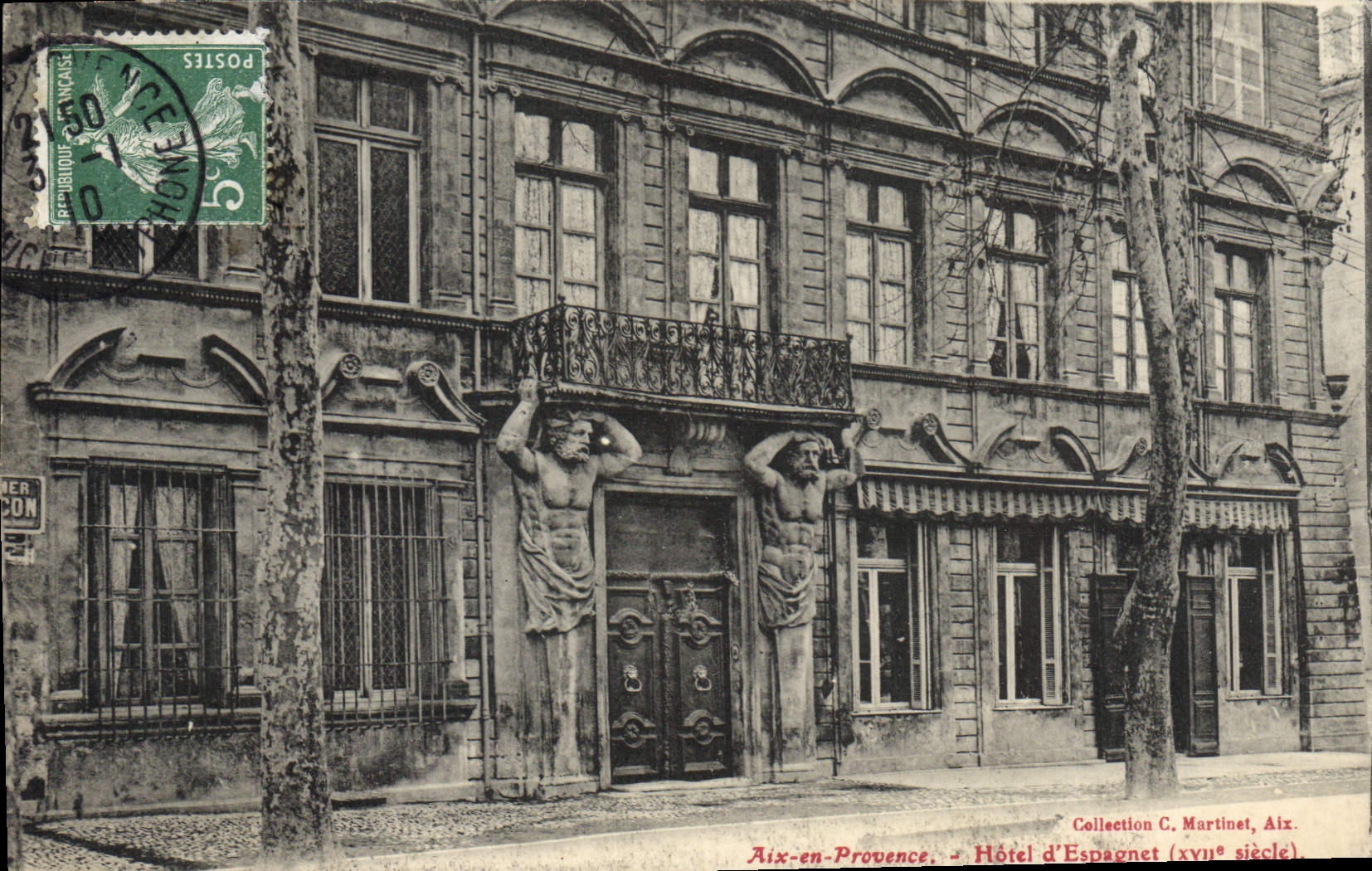 Aix-en-Provence — Hotel d'Espagnet (siglo XVII) — Colección C. Martinet, Aix