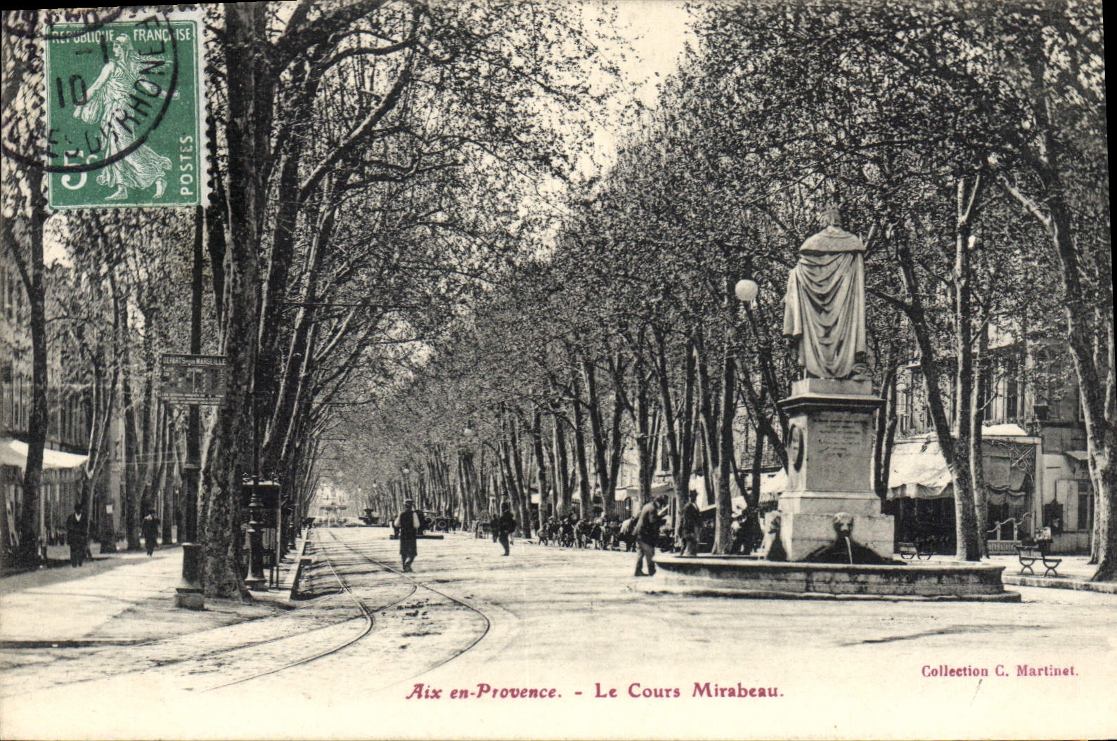 Aix-en-Provence - Le Cours Mirabeau — Collection C. Martinet