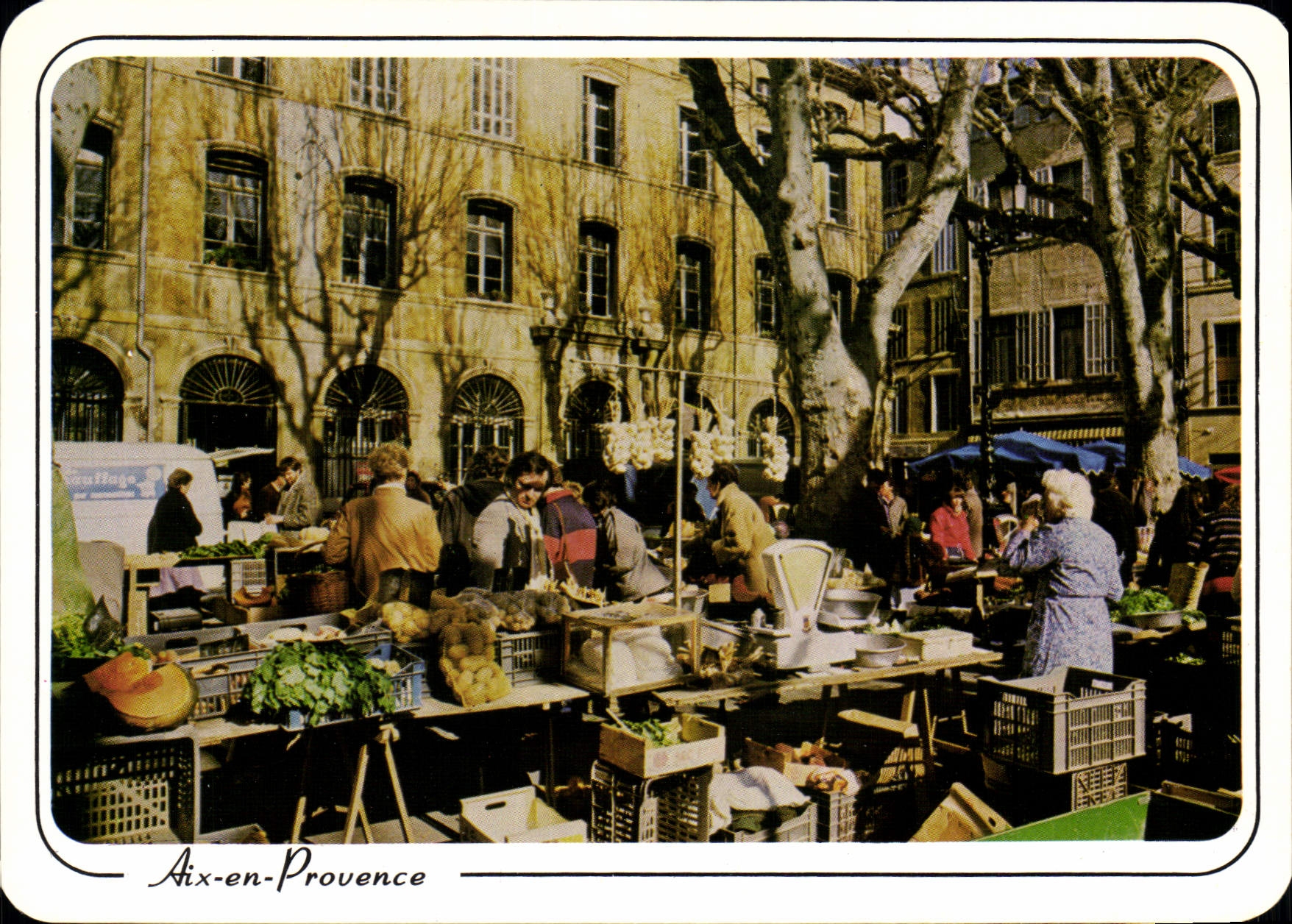 Marché à Aix-en-Provence — vue animée — Imprimerie Diffusici-SAM, Monaco - Recto