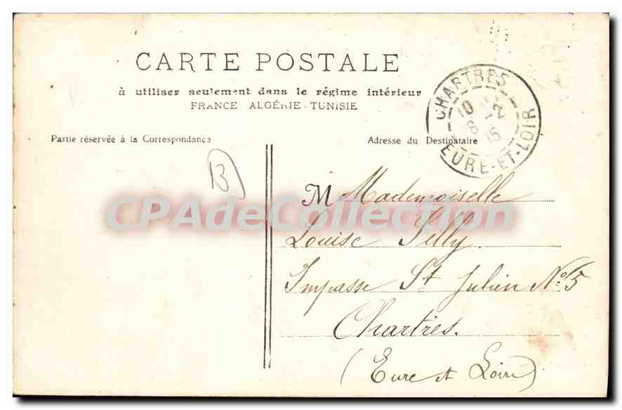 CPA Arles L'Hotel Des Postes Et Rue De I'Hotel De Ville — Verso