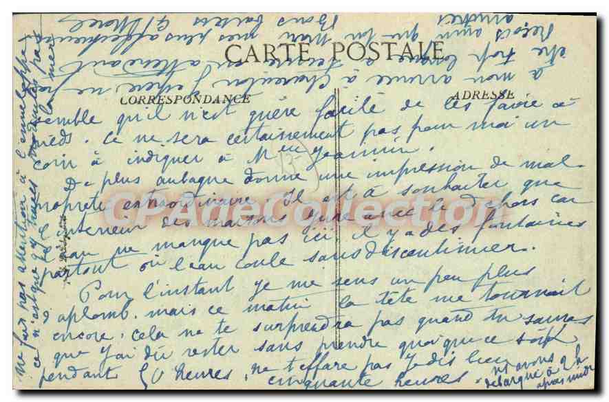 CPA Aubagne Vue Generale Prise De I'Eglise — Rückseite