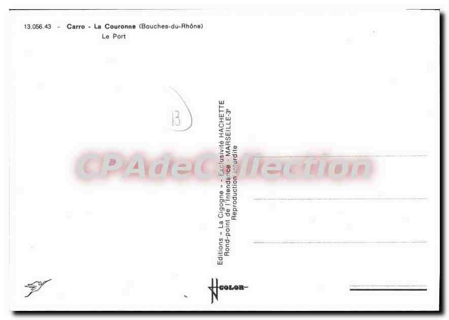 CPSM Carro La Couronne Le Port — Verso