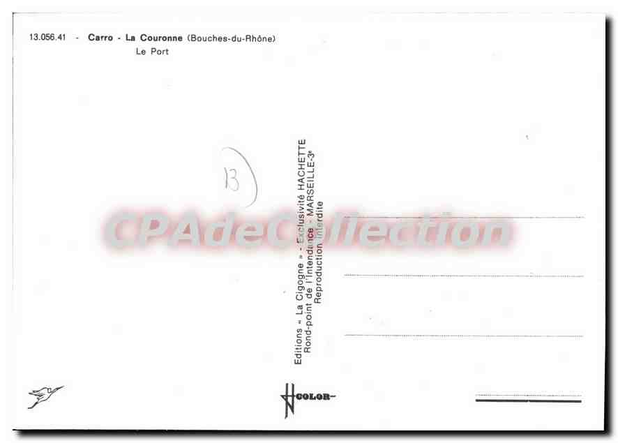 CPSM Carro La Couronne Le Port — Verso