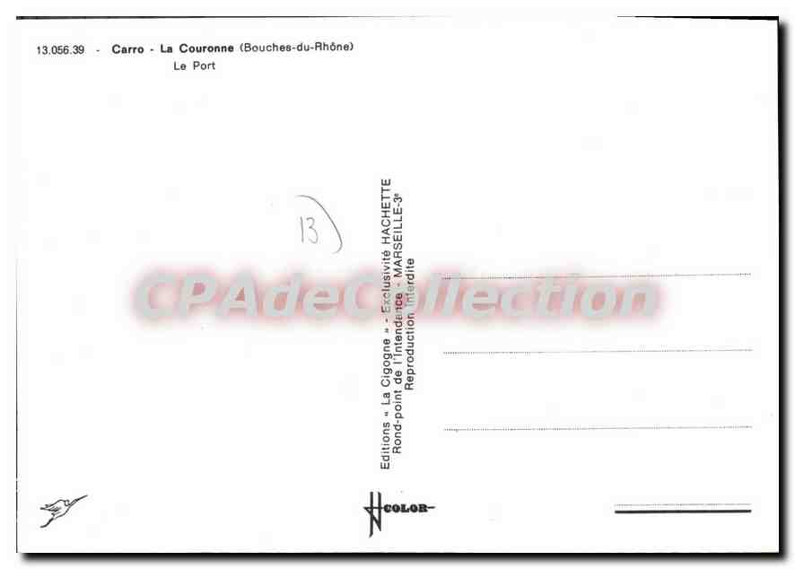 CPSM Carro La Couronne Le Port — Verso