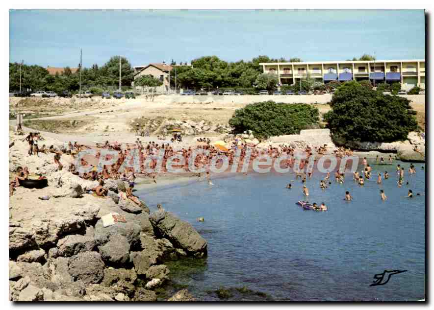 CPSM Carro Plage Mer Et Soleil