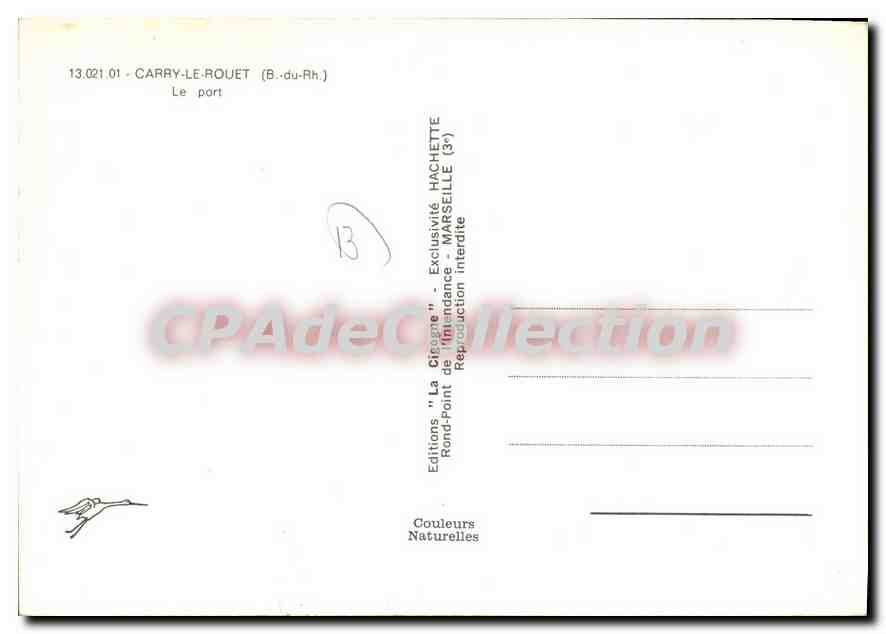 CPA Carry Le Rouet Le Port — Verso