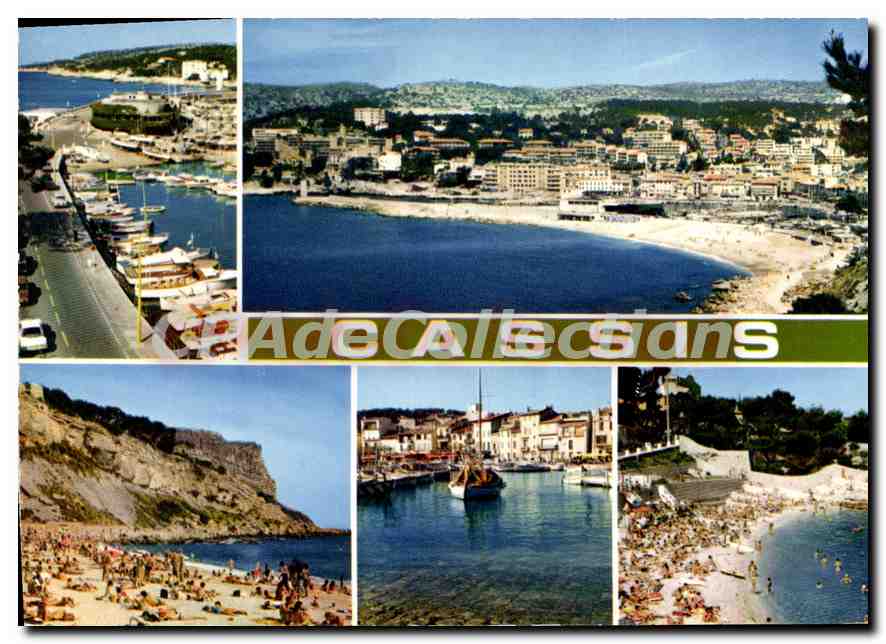 Cassis — vue panoramique et plages — Éditions 'La Girogna' n°13.022.37