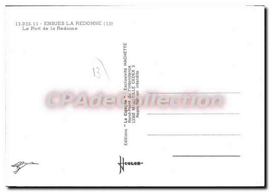 Le Port de la Redonne — Ensuès-la-Redonne (13) — Éditions 'La Cigogne' — Reverso