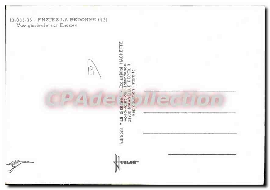 Ensuès-la-Redonne (13) — Vue générale — Éditions 'La Cigogne' Hachette — Reverso