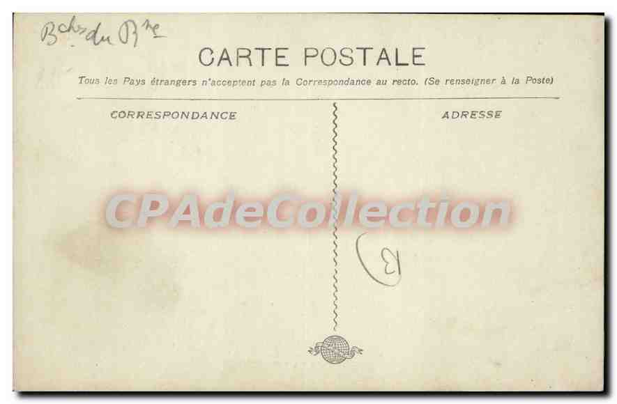 Marseille - La Cannebière — vue de la rue avec tramway et piétons — éditeur inconnu, n° 22 — Verso