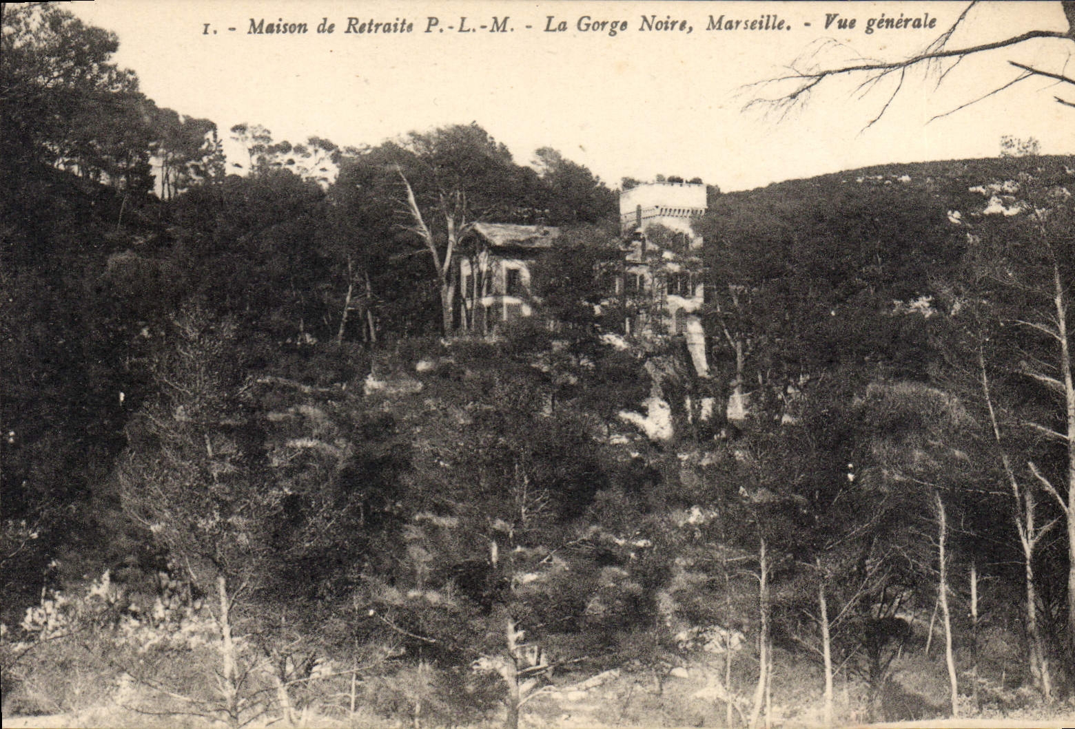 Maison de Retraite P.-L.-M. - La Gorge Noire, Marseille - Vue générale