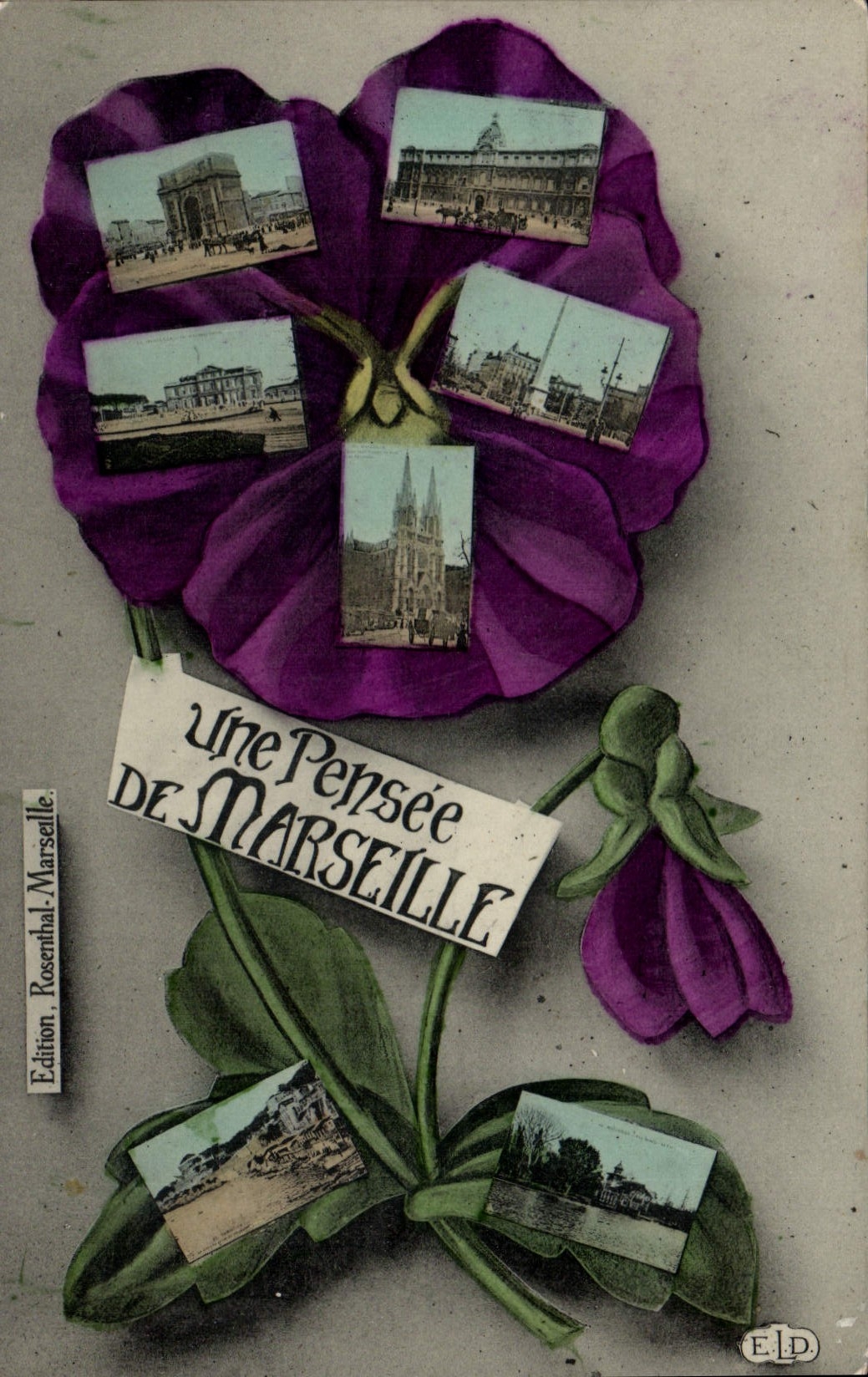 Une Pensée de Marseille — Édition Rosenthal, Marseille