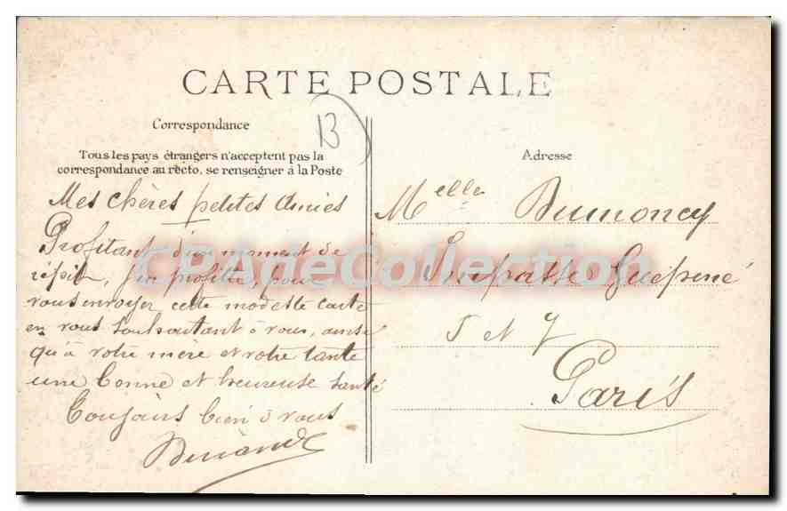 Une Pensée de Marseille — Édition Rosenthal, Marseille — Verso