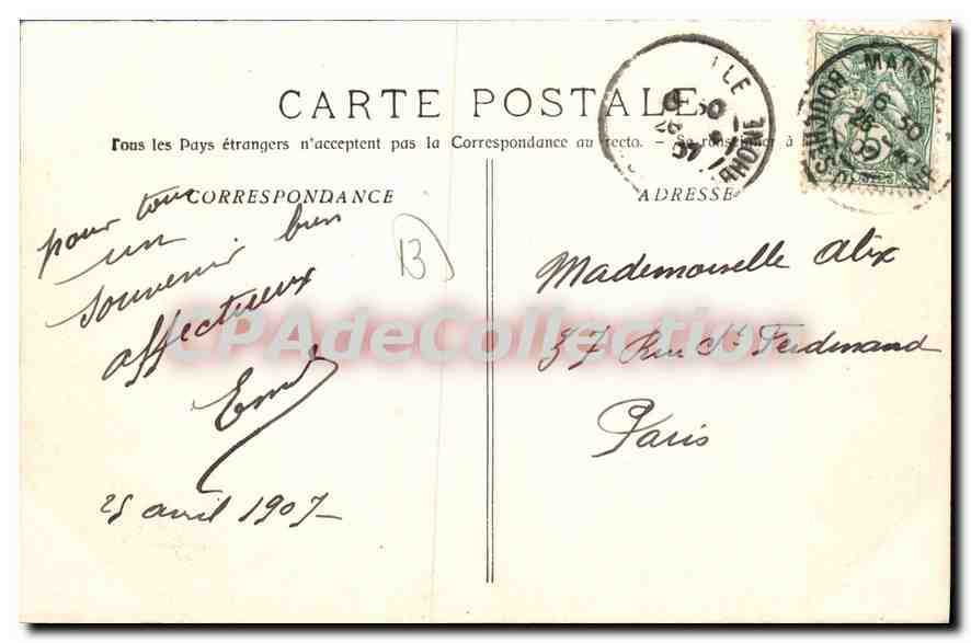Marseille - Le Pont de la Fausse Monnaie — Phototypie E. Lacour, Marseille — Verso