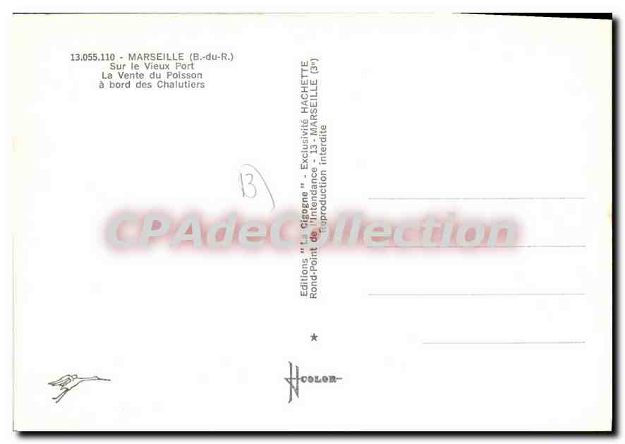 Marseille - Vente du Poisson à bord des Chalutiers — La Cigogne — Reverso