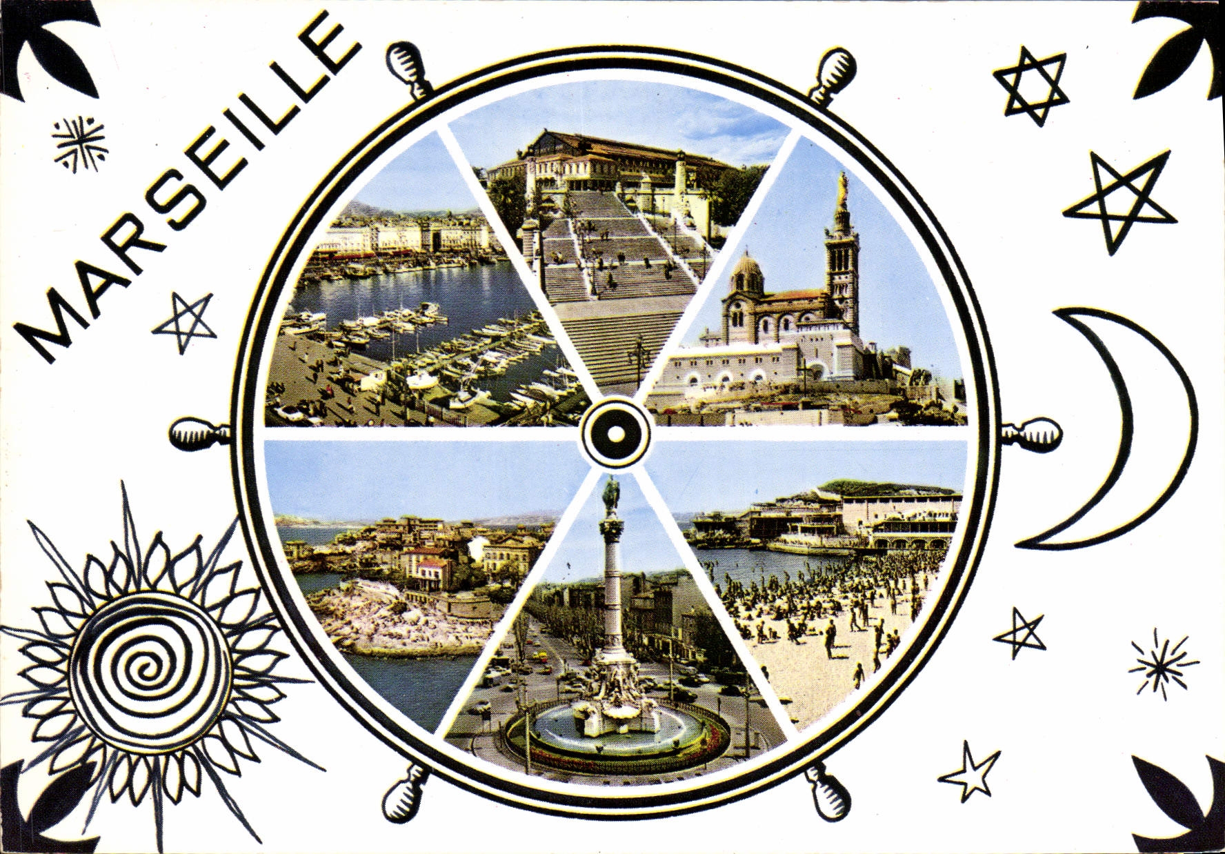 Marseille — vue panoramique en roue — EKTACAP
