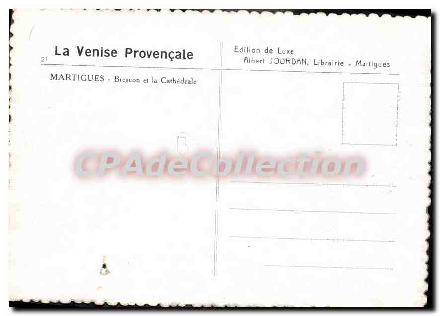 Martigues - Brescon et la Cathédrale — Édition de Luxe Albert JOURDAN, Librairie - Martigues — Reverso