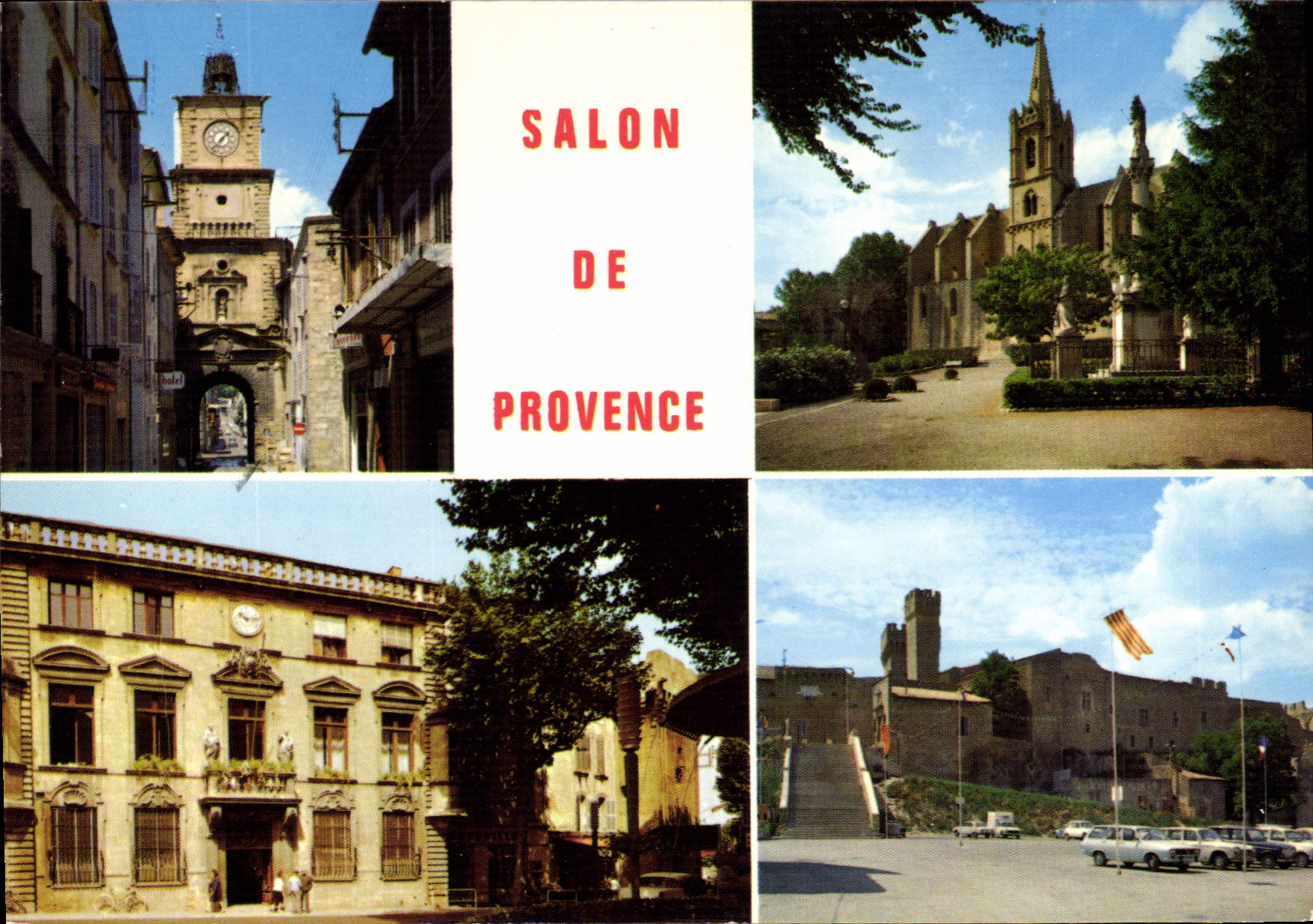 Salon de Provence — vue panoramique — Éditions Hachette - Recto