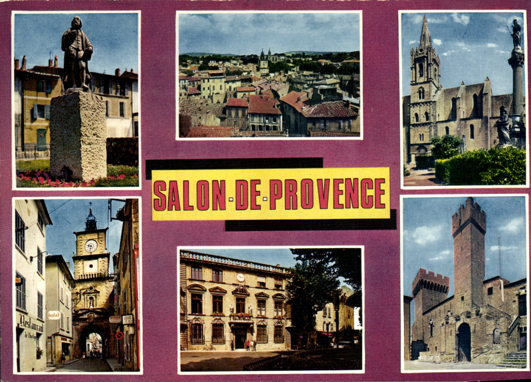 Salon-de-Provence — vue panoramique et monuments — Éditions La Cigogne, série 13.103.10
