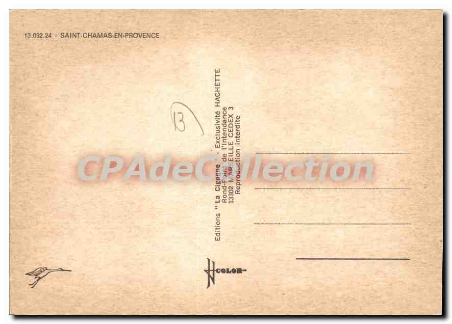 Saint-Chamas — Montée des Penitents, Cornillon, La Mairie — Éditions 'La Cigérone' — Reverso