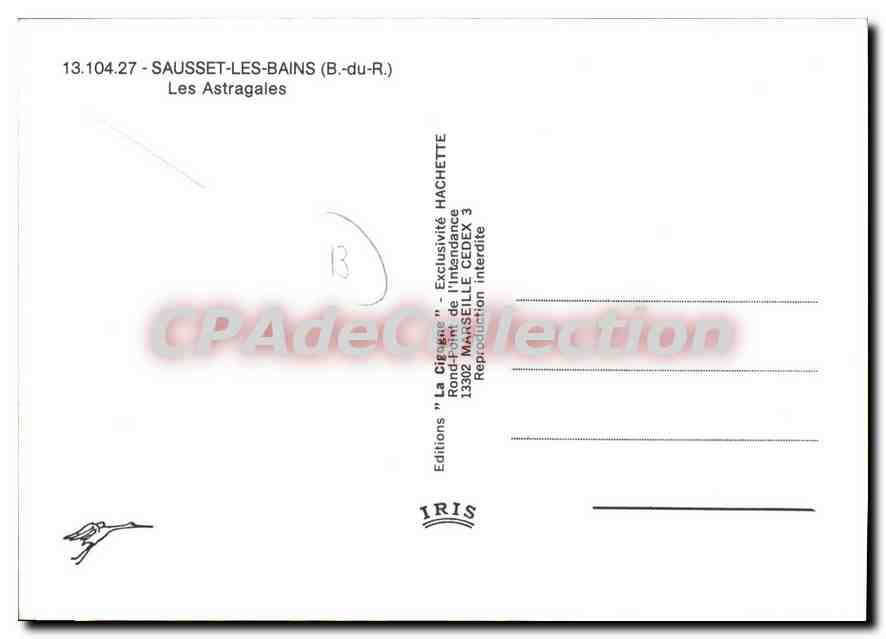Les Astragales — Sausset-les-Bains — Editions IRIS — Rückseite