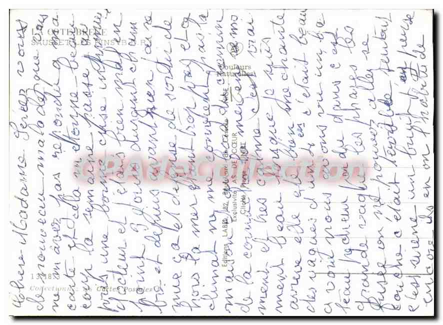 CPSM Sausset Les Pins — Verso