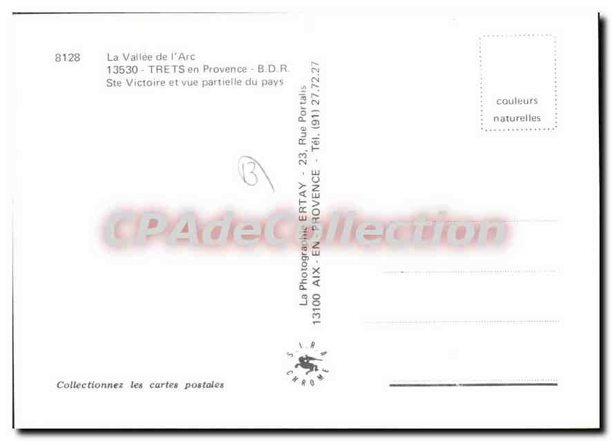 CPSM Trets En Provence Ste Victoire Et Vue Partielle Du Pays — Rückseite