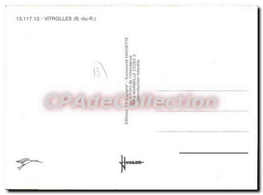 CPSM Vitrolles  — Verso
