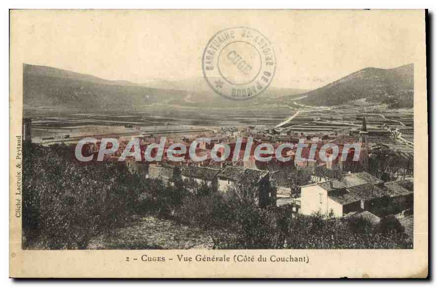 Cugues - Vue Générale (Côté du Couchant) — cliché Lacroix & Peytaud